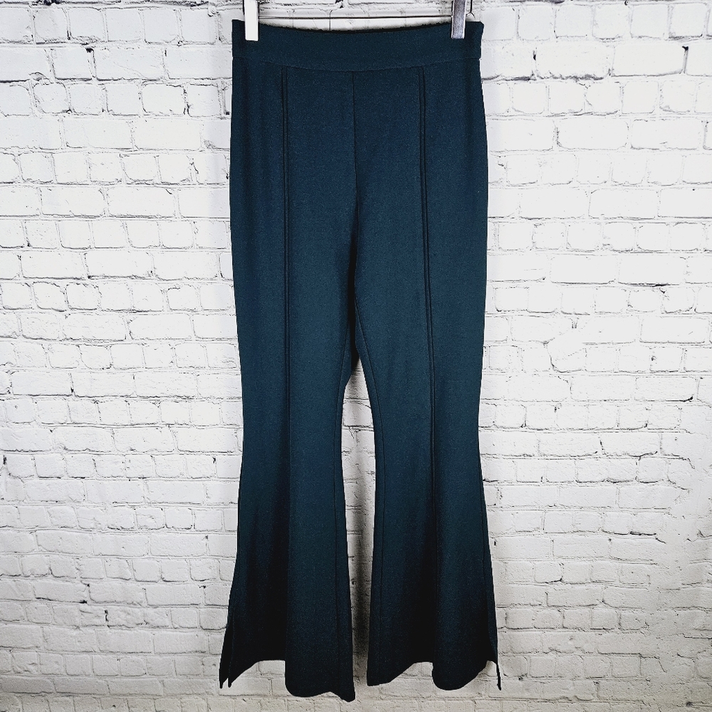 ACOA | high waist split flare bell bottom stretch trouser pants